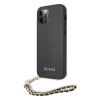 Чохол Guess Saffiano Chain для iPhone 12 | 12 Pro Black (GUHCP12MSASGBK)