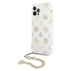 Чехол Guess Peony Chain Collection для iPhone 12 | 12 Pro Gold (GUHCP12MKSPEGO)