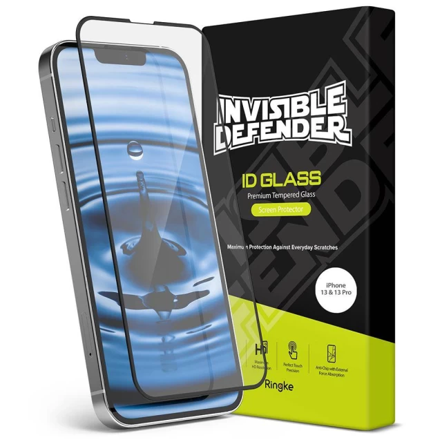 Захисне скло Ringke Invisible Defender ID Full Glass 9H для iPhone 14 | 13 | 13 Pro (G4AS058)