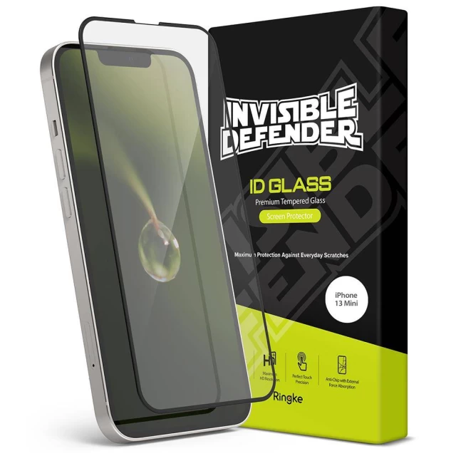 Захисне скло Ringke Invisible Defender ID Full Glass 9H для iPhone 13 mini (G4AS057)