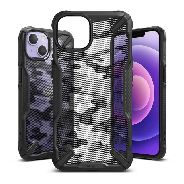 Чохол Ringke Fusion X Design Camo для iPhone 13 mini Black (FX540E73)