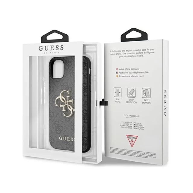 Чохол Guess 4G Big Metal Logo для iPhone 11 Pro Max Grey (GUHCN654GMGGR)