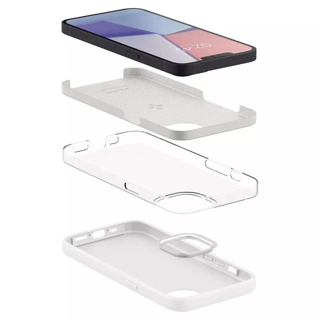 Чохол Spigen для iPhone 13 mini Silicone Fit White (ACS03340)