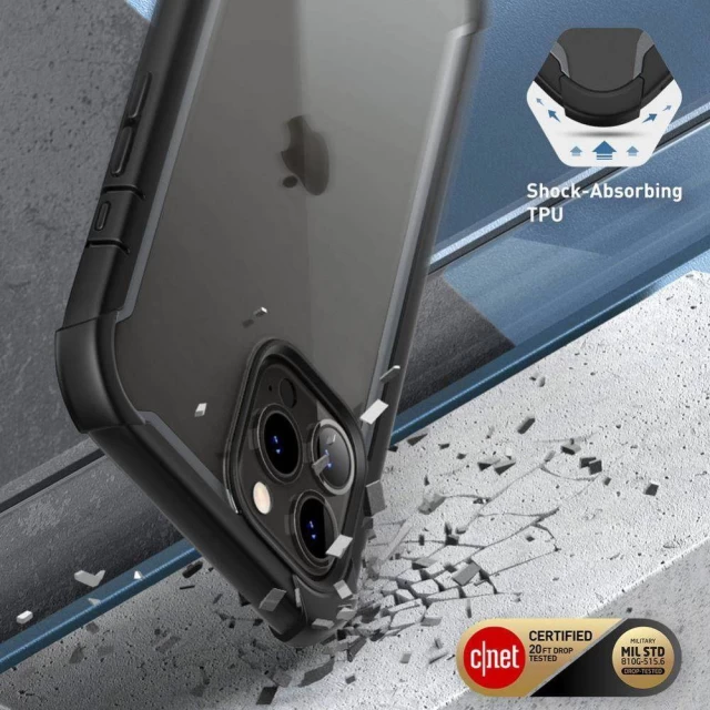 Чехол и защитное стекло Supcase Iblsn Ares для iPhone 13 Pro Max Black (843439114425)