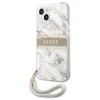 Чехол Guess Marble Strap для iPhone 13 mini Grey (GUHCP13SKMABGR)