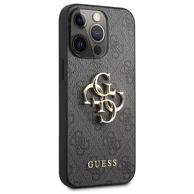 Чехол Guess 4G Big Metal Logo для iPhone 13 Pro Max Grey (GUHCP13X4GMGGR)