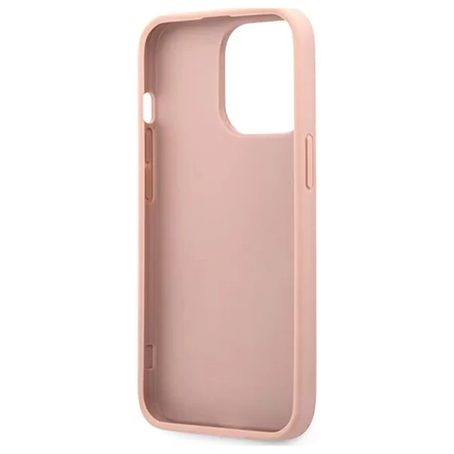 Чехол Guess Saffiano Stripe для iPhone 13 Pro Max Pink (GUHCP13XPSASBPI)