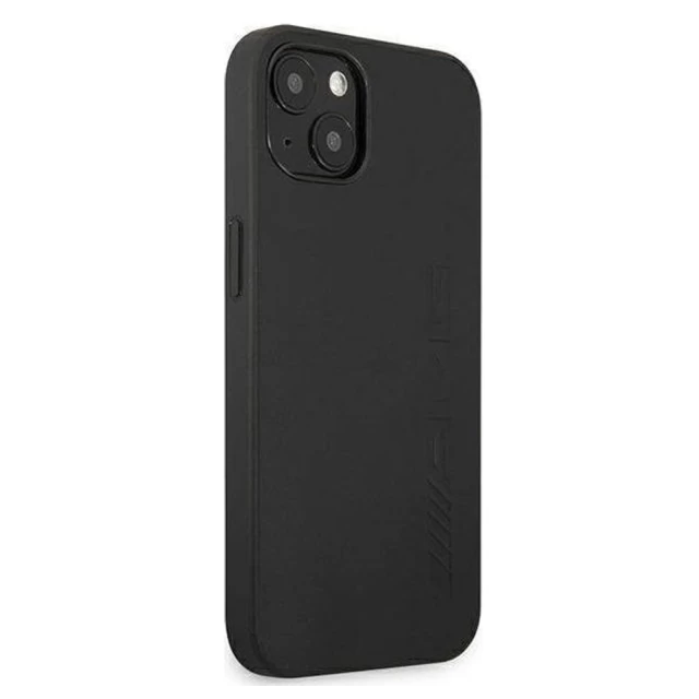 Чохол Mercedes для iPhone 13 Leather Hot Stamped Black (AMHCP13MDOLBK)