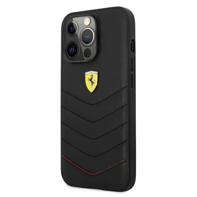 Чехол Ferrari для iPhone 13 Pro Max Off Track Quilted Black (FEHCP13XRQUK)