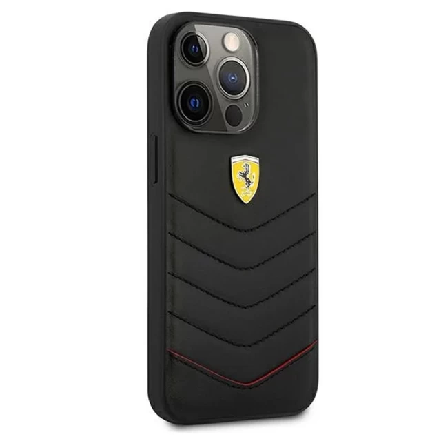 Чехол Ferrari для iPhone 13 Pro Max Off Track Quilted Black (FEHCP13XRQUK)