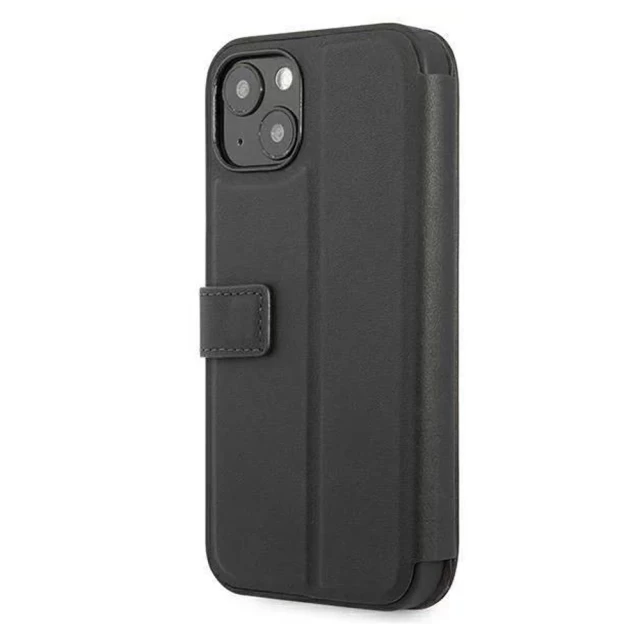 Чохол-книжка BMW для iPhone 13 M Collection PU Carbon Stripe  Black (BMBKP13MPUCARTCBK)