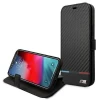 Чехол-книжка BMW для iPhone 13 M Collection PU Carbon Stripe  Black (BMBKP13MPUCARTCBK)