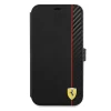 Чехол-книжка Ferrari для iPhone 13 | 13 Pro On Track Carbon Stripe Black (FESAXFLBKP13LBK)