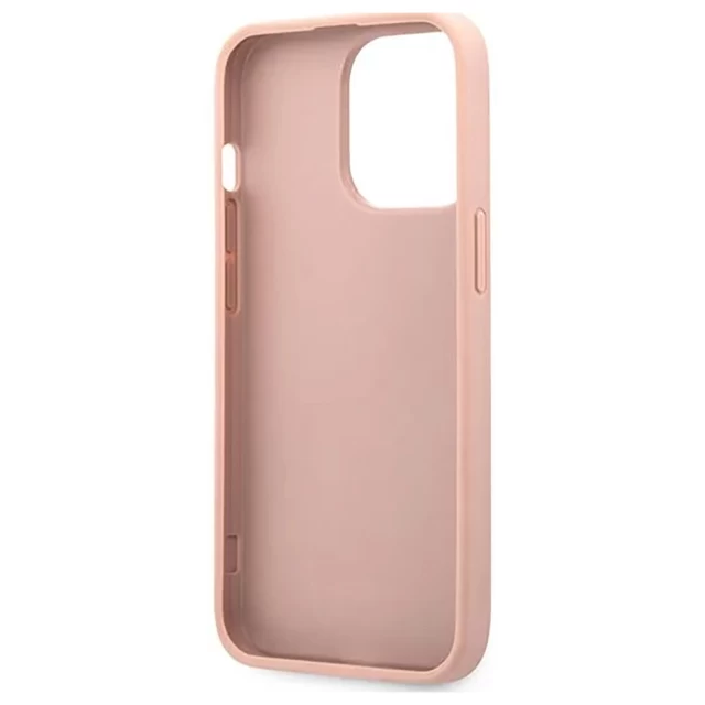 Чохол Guess Saffiano Stripe для iPhone 13 Pro Pink (GUHCP13LPSASBPI)