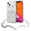 Чехол Guess Peony Chain Collection для iPhone 13 Silver (GUHCP13MKSPESI)