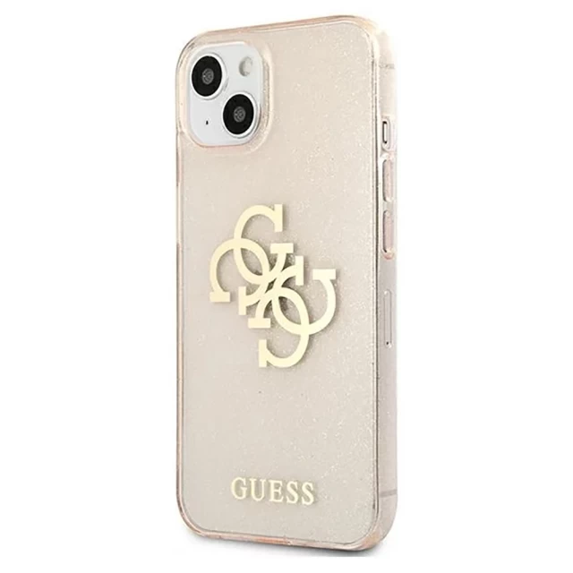 Чехол Guess Glitter 4G Big Logo для iPhone 13 Gold (GUHCP13MPCUGL4GGO)