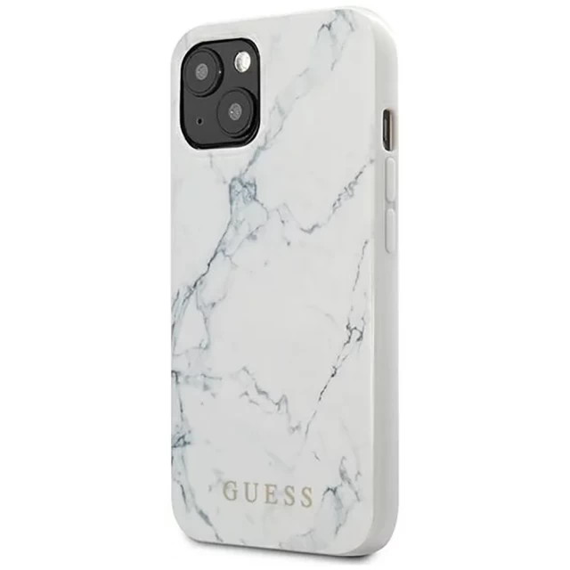 Чехол Guess Marble для iPhone 13 White (GUHCP13MPCUMAWH)