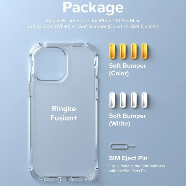 Чехол Ringke Fusion Plus для iPhone 13 Pro Max Yellow (FP578E67)