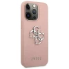 Чехол Guess Saffiano 4G Metal Logo для iPhone 13 Pro Max Pink (GUHCP13XSA4GSPI)