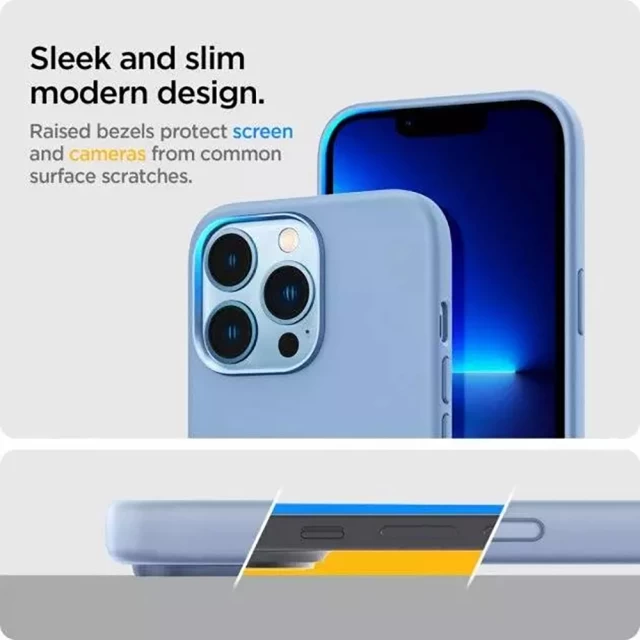 Чехол Spigen для iPhone 13 Pro Silicone Fit Sierra Blue (ACS03908)
