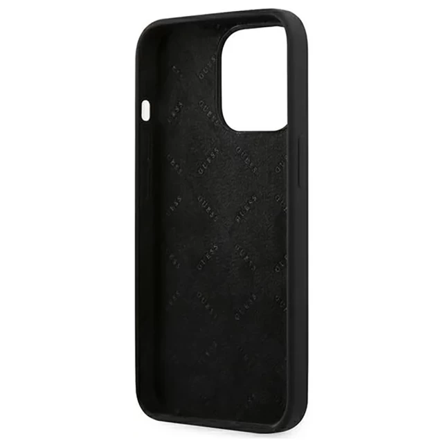 Чехол Guess Silicone 4G Logo для iPhone 13 Pro Max Black (GUHCP13XLS4GGBK)