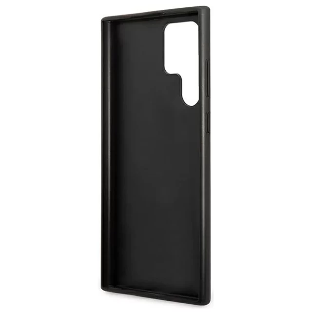 Чехол Guess Saffiano Stripe для Samsung Galaxy S22 Ultra Black (GUHCS22LPSASBBK)