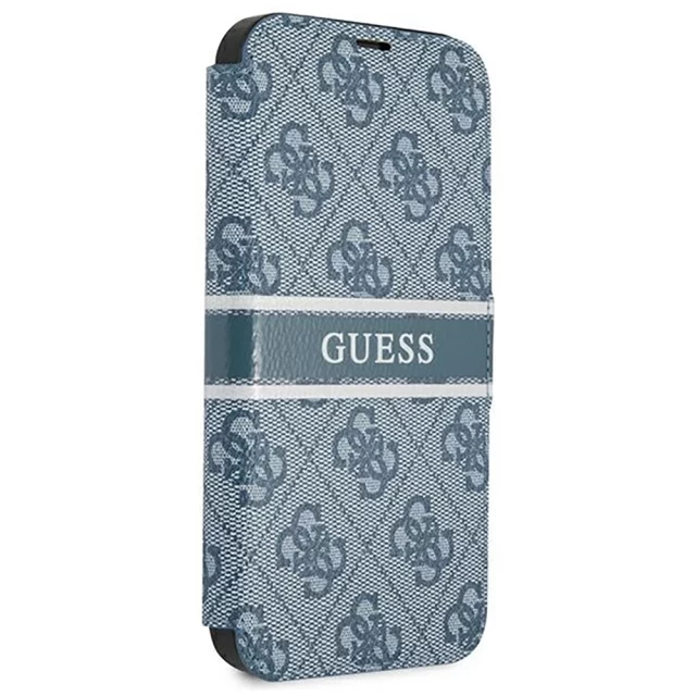 Чехол Guess 4G Stripe для iPhone 13 Pro Max Blue (GUBKP13X4GDBL)