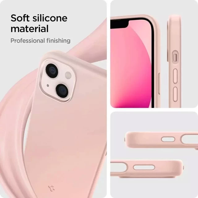 Чехол Spigen для iPhone 13 Silicone Fit Pink (ACS03898)