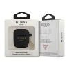 Чехол Guess Silicone Charm Collection для AirPods 2/1 Black (GUA2LSC4EK)