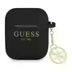 Чохол Guess Silicone Charm Collection для AirPods 2/1 Black (GUA2LSC4EK)