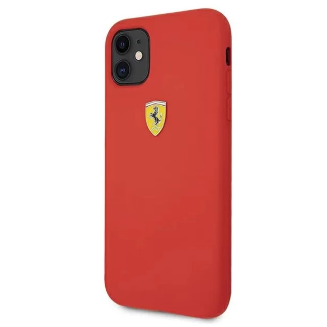 Чехол Ferrari для iPhone 11 On Track Silicone Red (FESTPSHCN61RE)