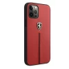 Чехол Ferrari для iPhone 12 | 12 Pro Off Track Leather Nylon Stripe Red (FEOMSHCP12MRE)