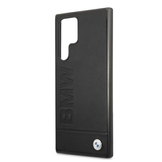 Чохол BMW для Samsung Galaxy S22 Ultra S908 Signature Logo Imprint Black (BMHCS22LSLLBK)