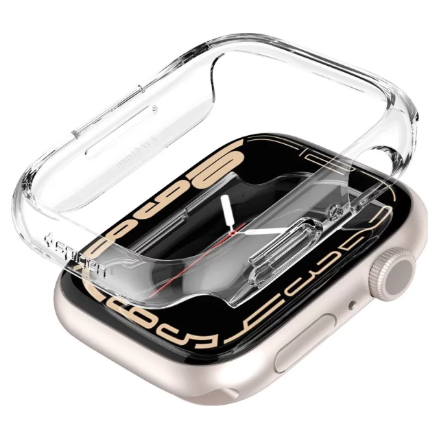Чохол Spigen для Apple Watch 7 41 mm Thin Fit Crystal Clear (ACS04187)