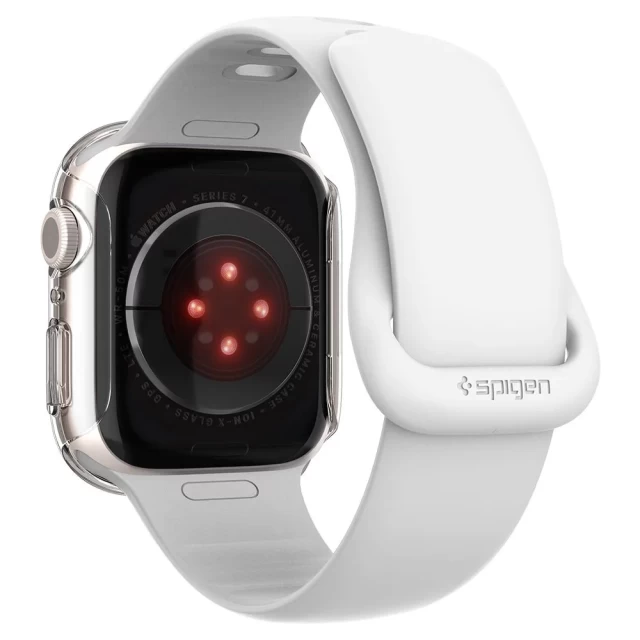 Чехол Spigen для Apple Watch 7 41 mm Thin Fit Crystal Clear (ACS04187)