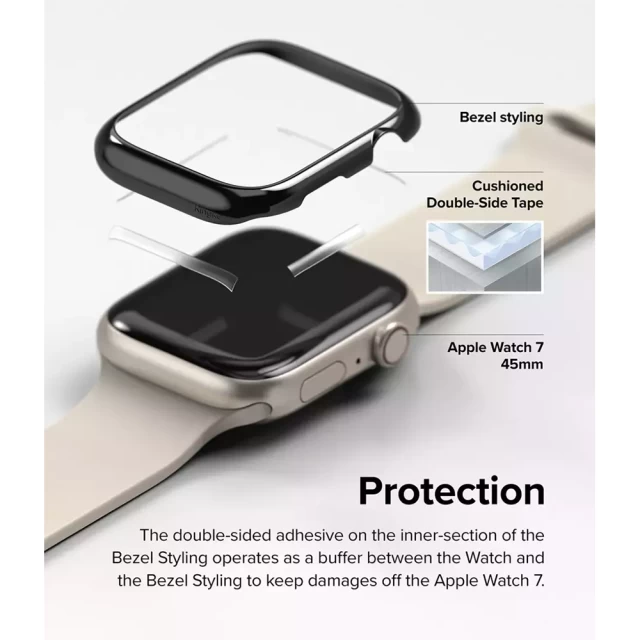 Чохол Ringke Bezel Styling Case Stainless Steel для Apple Watch 41 mm Black (AW7-41-03)