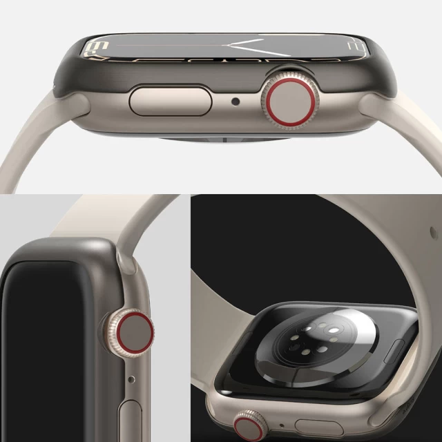 Чехол Ringke Bezel Styling Case Stainless Steel для Apple Watch 45 mm Graphite (AW7-45-12)