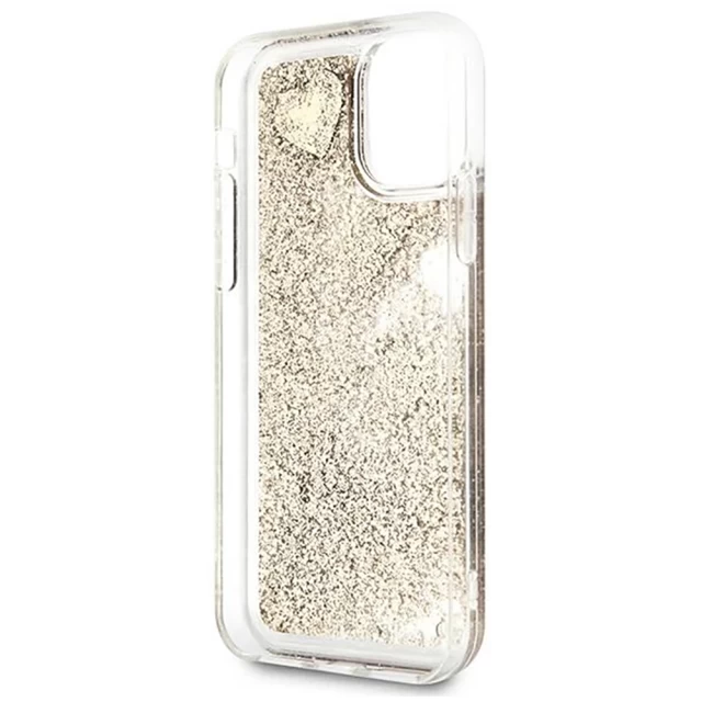 Чехол Guess Liquid Glitter Charms Cover для iPhone 11 Pro Gold (GUOHCN58GLHFLGO)