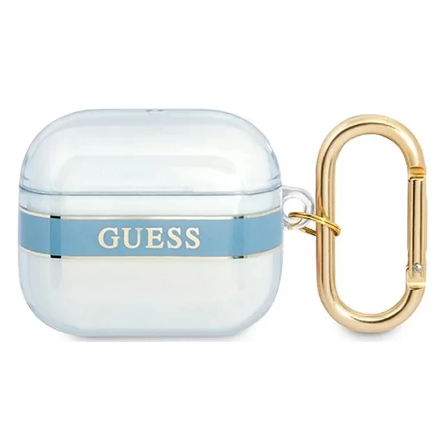 Чехол Guess Strap Collection для AirPods 3 Blue (GUA3HHTSB)