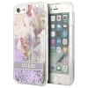 Чехол Guess Flower Liquid Glitter для iPhone SE 2020/8/7 Violet (GUHCI8LFLSU)