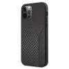 Чохол Mercedes для iPhone 12 | 12 Pro Leather&Carbon Red Stitching Black (AMHCP12MDEBK)