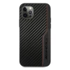 Чехол Mercedes для iPhone 12 | 12 Pro Leather&Carbon Red Stitching Black (AMHCP12MDEBK)