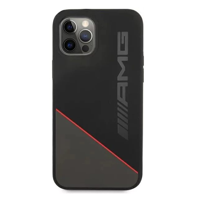 Чохол Mercedes для iPhone 12 | 12 Pro Silicone Two Tones Black (AMHCP12MRGDBK)