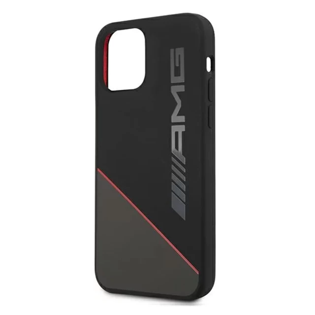 Чехол Mercedes для iPhone 12 | 12 Pro Silicone Two Tones Black (AMHCP12MRGDBK)