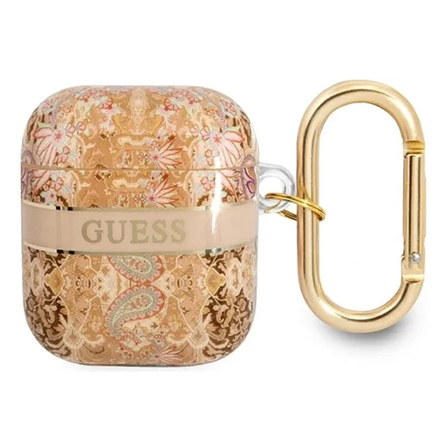 Чехол Guess Paisley Strap Collection для AirPods 2/1 Gold (GUA2HHFLD)
