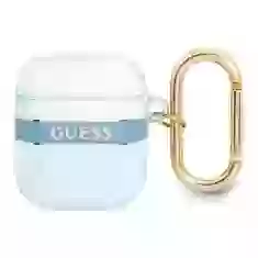 Чехол Guess Strap Collection для AirPods 2/1 Blue (GUA2HHTSB)