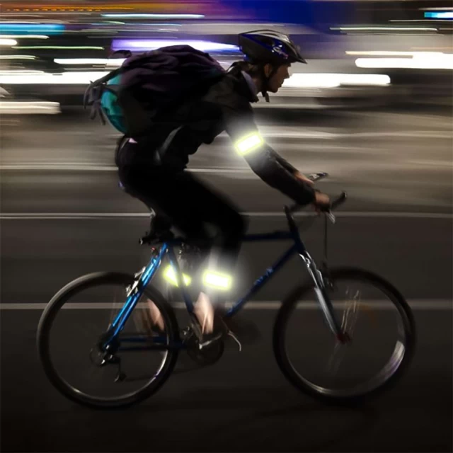 Комплект ARM (Сумка для велосипеда Qlevo Black + Світловідбивний браслет Green (2 Pack)) (ARM61276)