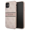 Чехол Guess 4G Stripe для iPhone 11 Pink (GUHCN614GDPI)