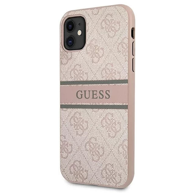 Чехол Guess 4G Stripe для iPhone 11 Pink (GUHCN614GDPI)