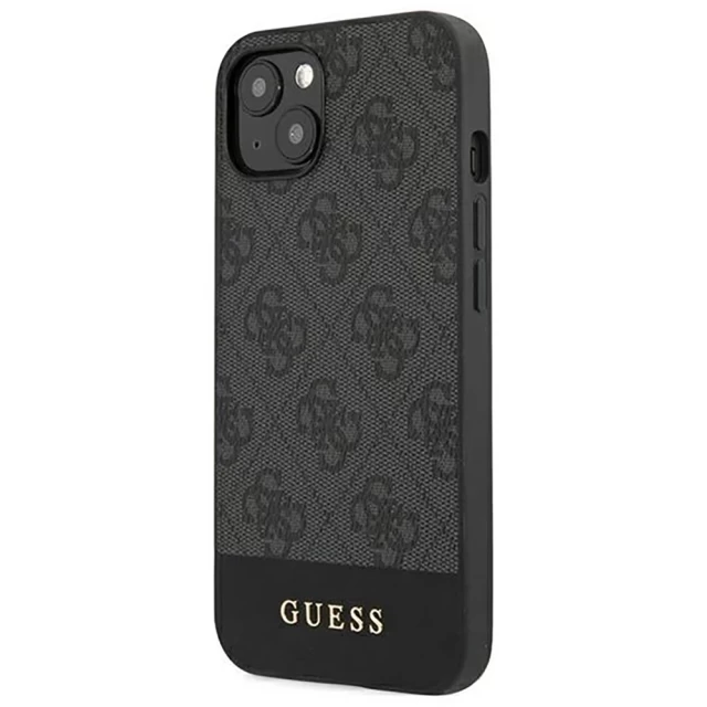 Чехол Guess Stripe Collection для iPhone 13 Grey (GUHCP13MG4GLGR)